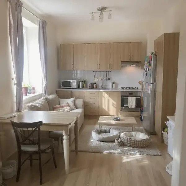 Уборка после собак в комнате - после уборки